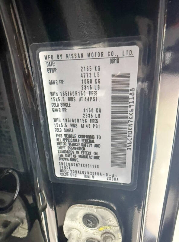 2019 Nissan NV200 SV