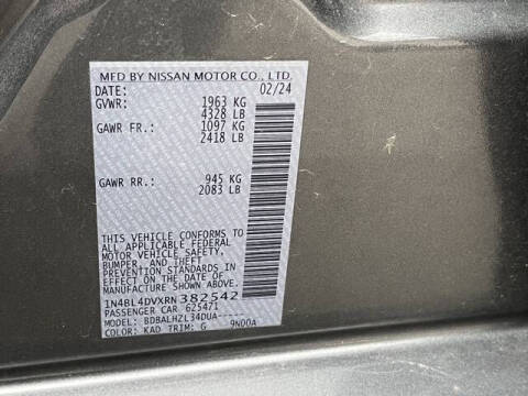 2024 Nissan Altima 2.5 SV