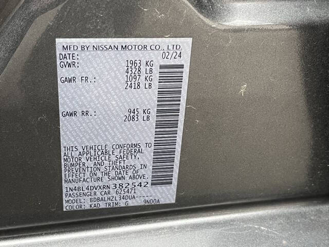 2024 Nissan Altima 2.5 SV