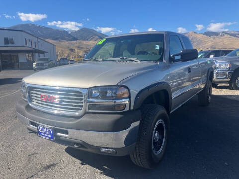 2002 GMC Sierra 2500HD for sale at QUALITY MOTORS in Salmon ID