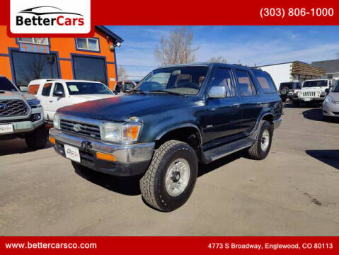 1995 Toyota 4Runner for sale at Better Cars in Englewood CO
