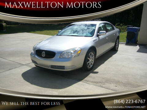 2007 Buick Lucerne for sale at MAXWELLTON MOTORS in Greenwood SC
