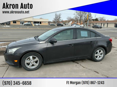 2014 Chevrolet Cruze for sale at Akron Auto - Fort Morgan in Fort Morgan CO
