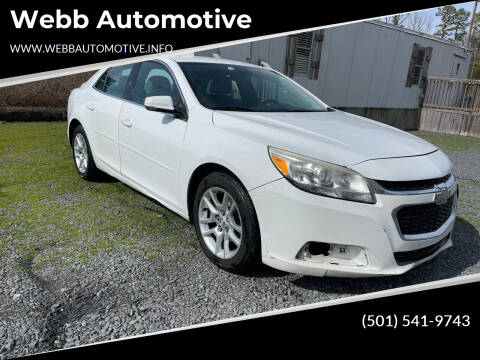 2015 Chevrolet Malibu for sale at Webb Automotive in Maumelle AR