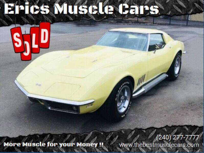 1968 Chevrolet Corvette for sale at Eric's Muscle Cars in Clarksburg MD