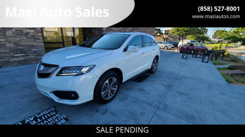 2016 Acura RDX for sale at Masi Auto Sales in San Diego CA