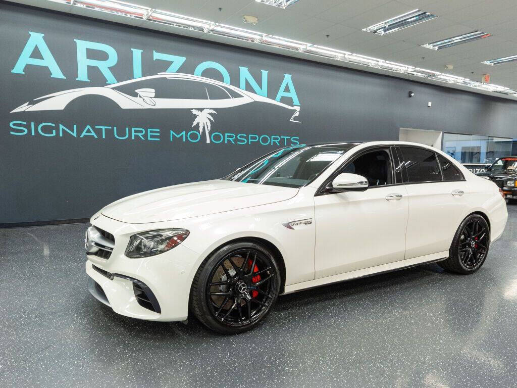 Off white 2018 Mercedes-Benz E-Class AMG E 63 S AWD AMG E 63 S 4MATIC 4dr Sedan 1