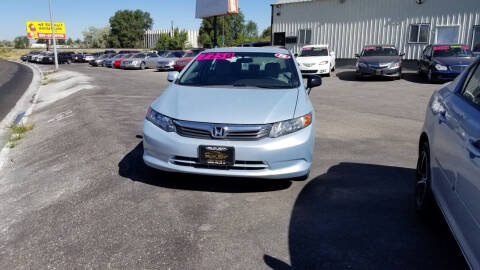 2012 Honda Civic for sale at BELOW BOOK AUTO SALES in Idaho Falls ID