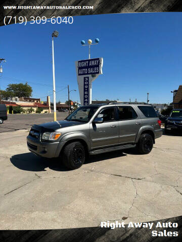 2007 Toyota Sequoia for sale at Right Away Auto Sales in Colorado Springs CO