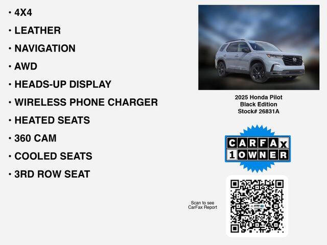 2025 Honda Pilot Black Edition