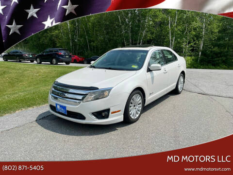 2010 Ford Fusion Hybrid for sale at MD Motors LLC in Williston VT