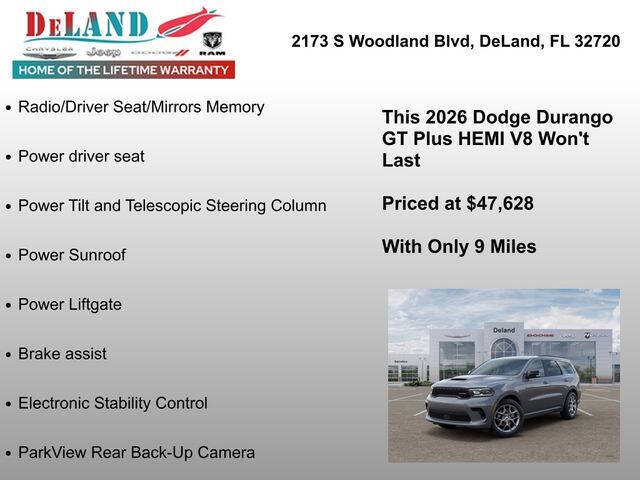2026 Dodge Durango GT HEMI Plus