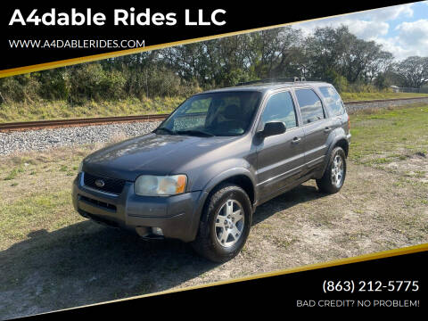2003 Ford Escape for sale at A4dable Rides LLC in Haines City FL