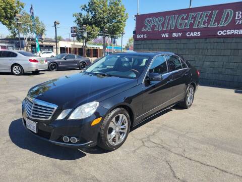 2010 Mercedes-Benz E-Class for sale at SPRINGFIELD BROTHERS LLC in Fullerton CA