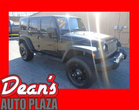 2010 Jeep Wrangler Unlimited for sale at Dean's Auto Plaza in Hanover PA