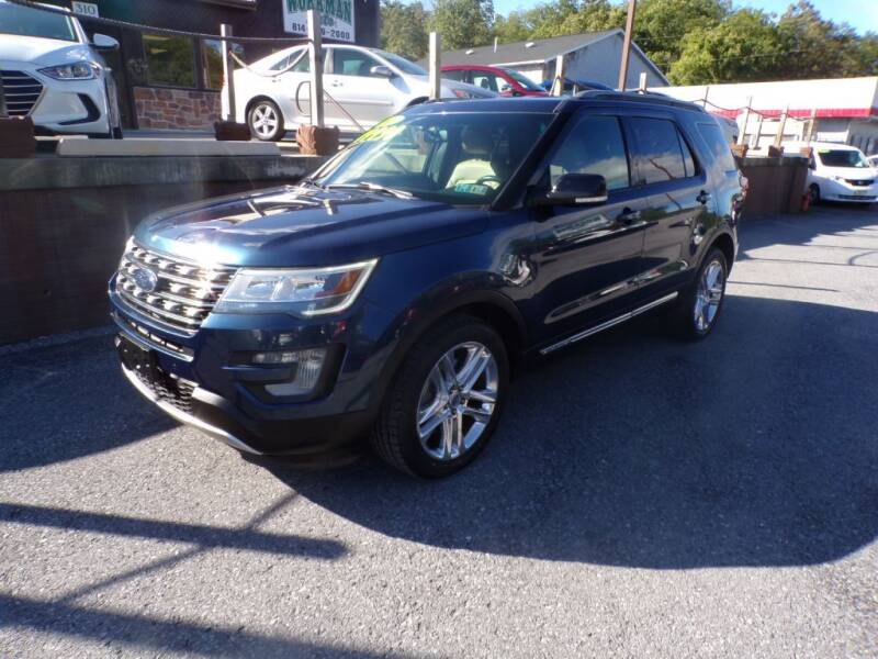 2017 Ford Explorer for sale at WORKMAN AUTO INC in Bellefonte PA