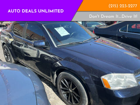 2011 Dodge Avenger for sale at AUTO DEALS UNLIMITED in Philadelphia PA