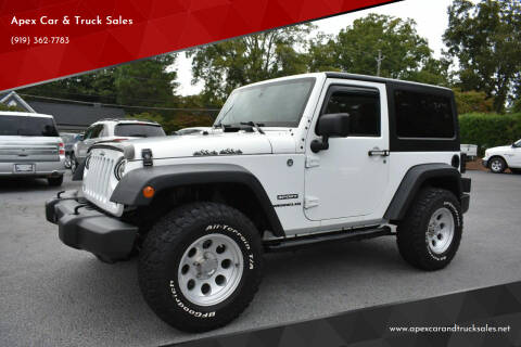 2015 Jeep Wrangler for sale at Apex Car & Truck Sales in Apex NC