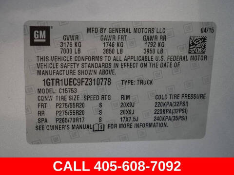 2015 GMC Sierra 1500 SLE