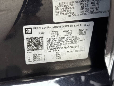 2022 Chevrolet Silverado 1500