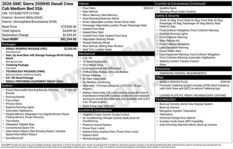 2026 GMC Sierra 2500HD