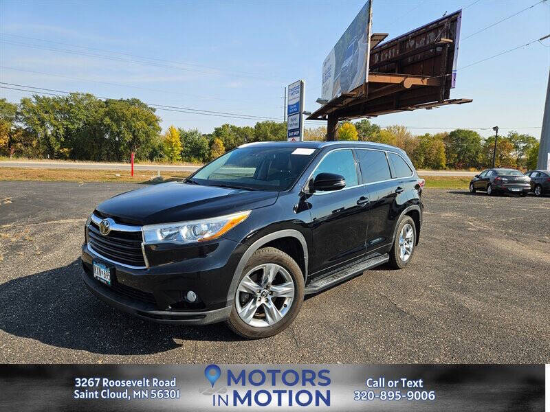 2016 Toyota Highlander For Sale In Willmar, MN