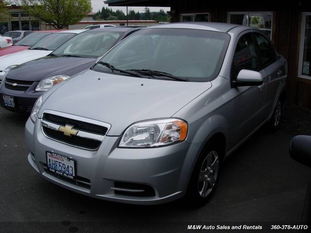 Silver 2010 Chevrolet Aveo LS LS 4dr Sedan 1