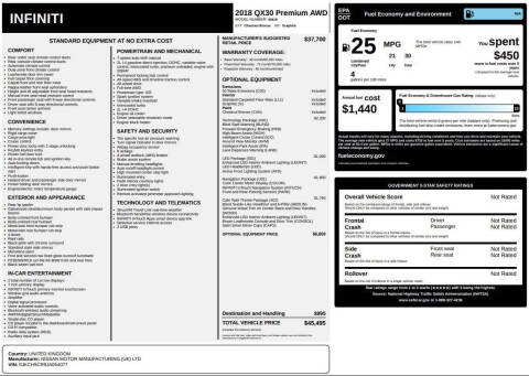 2018 Infiniti QX30 Premium
