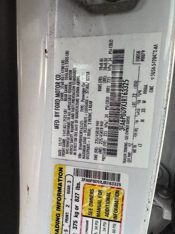 2018 Ford Fusion Titanium