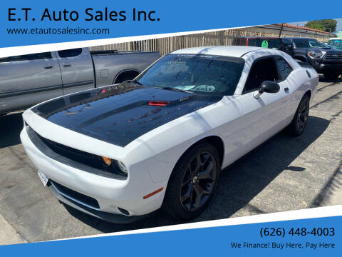 2015 Dodge Challenger for sale at E.T. Auto Sales Inc. in El Monte CA
