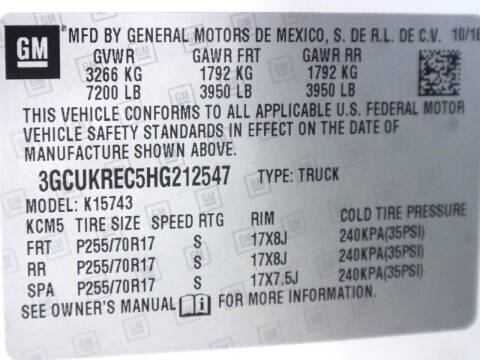 2017 Chevrolet Silverado 1500