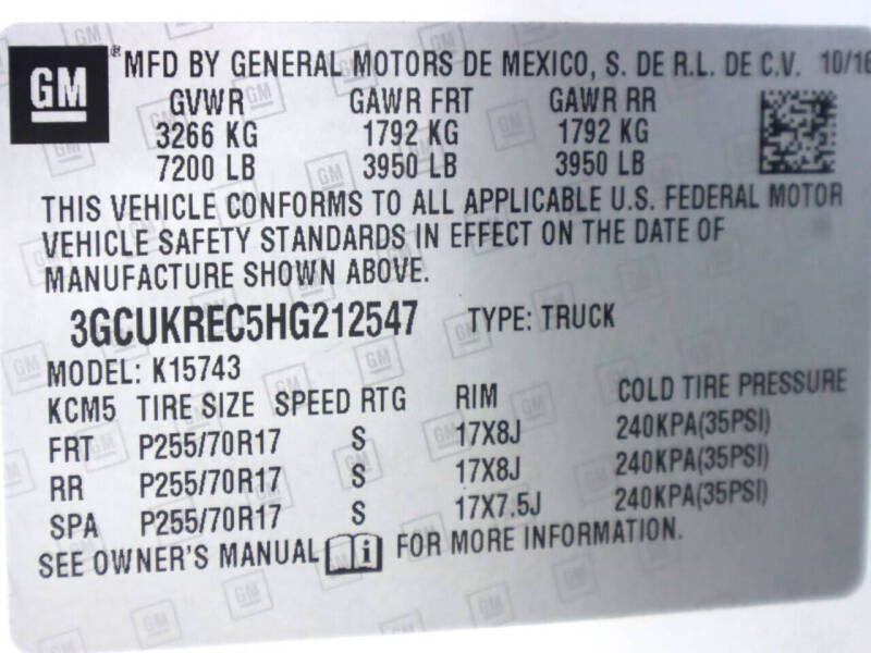 2017 Chevrolet Silverado 1500