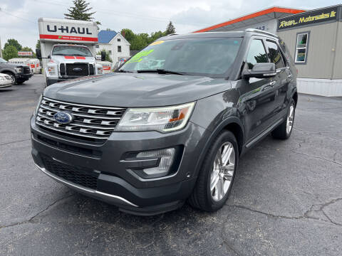 2016 Ford Explorer for sale at Reser Motorsales, LLC in Urbana OH