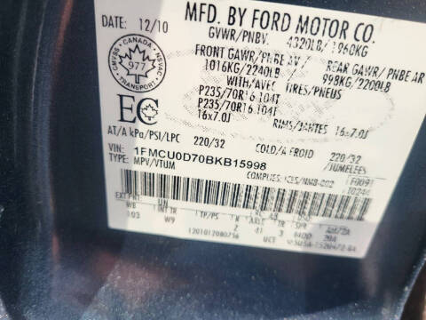 2011 Ford Escape XLT