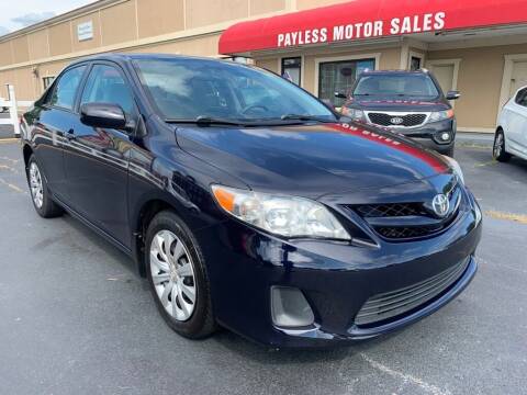2012 Toyota Corolla for sale at Payless Motor Sales LLC in Burlington NC
