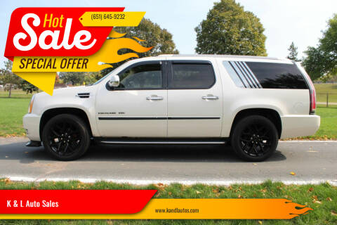 2011 Cadillac Escalade ESV for sale at K & L Auto Sales in Saint Paul MN