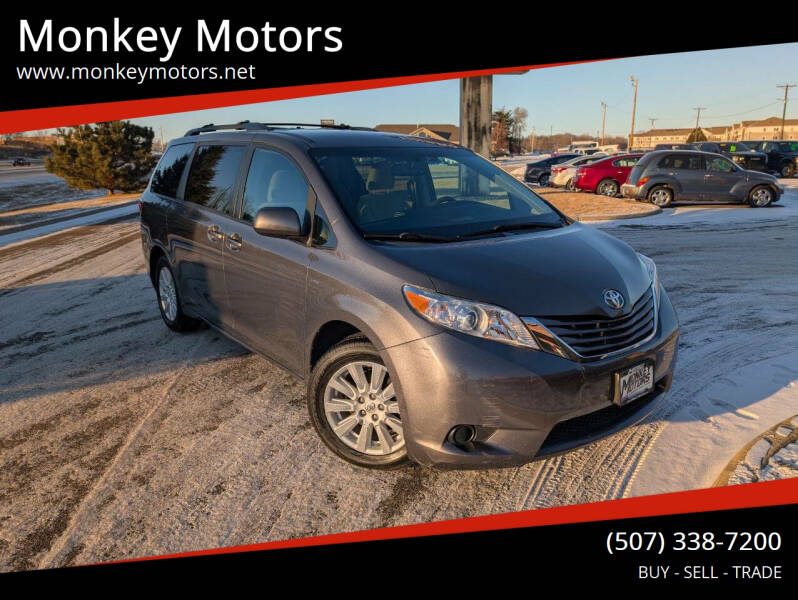 2017 Toyota Sienna for sale at Monkey Motors in Faribault MN