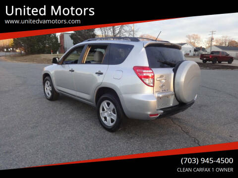 2010 Toyota RAV4 for sale at United Motors in Fredericksburg VA