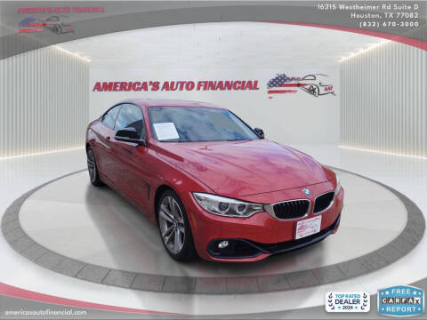 2014 BMW 4 Series for sale at America's Auto Financial in Houston TX