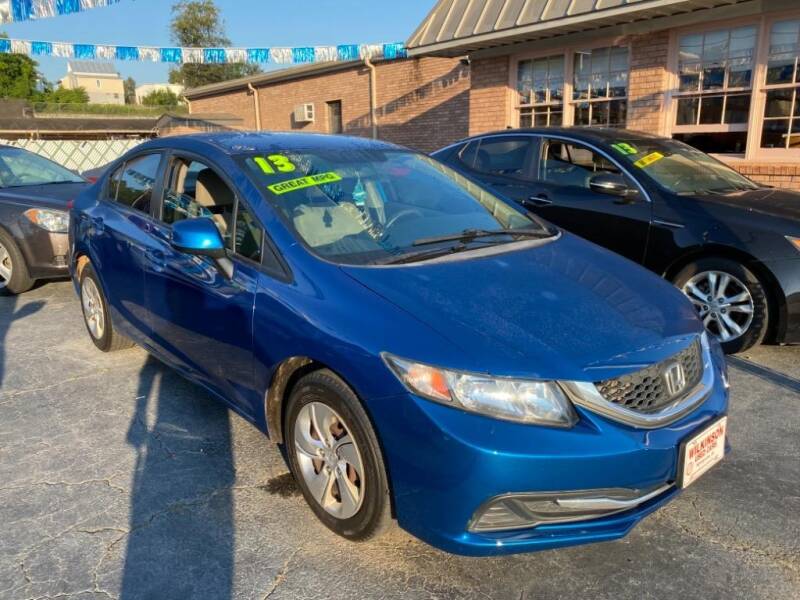2013 Honda Civic for sale at Wilkinson Used Cars in Milledgeville GA