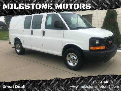 2015 GMC Savana for sale at MILESTONE MOTORS in Chesterfield MI