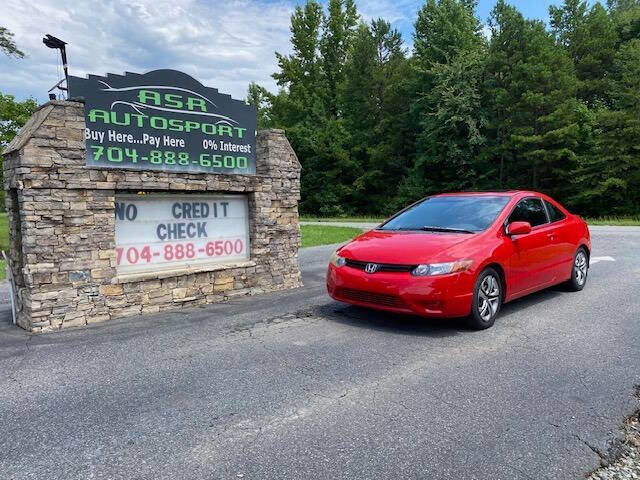 2007 Honda Civic for sale at ASR Autosport Inc. in Midland NC