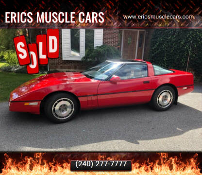 1987 Chevrolet Corvette for sale at Erics Muscle Cars in Clarksburg MD