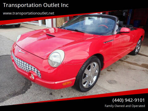2002 Ford Thunderbird for sale at Transportation Outlet Inc in Eastlake OH