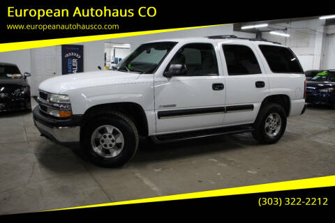 2003 Chevrolet Tahoe for sale at European Autohaus CO in Denver CO