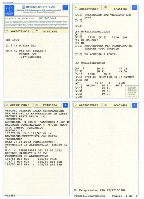 1991 Volkswagen Golf