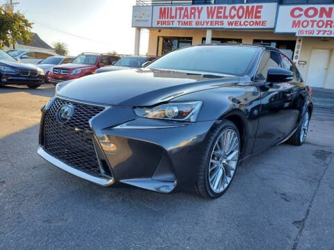 2017 Lexus IS 200t for sale at Convoy Motors LLC in National City CA