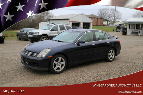 2004 Infiniti G35 for sale at WINEGARDNER AUTOMOTIVE LLC in New Lexington OH