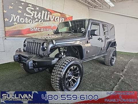 2018 Jeep Wrangler JK Unlimited for sale at SULLIVAN MOTOR COMPANY INC. in Mesa AZ