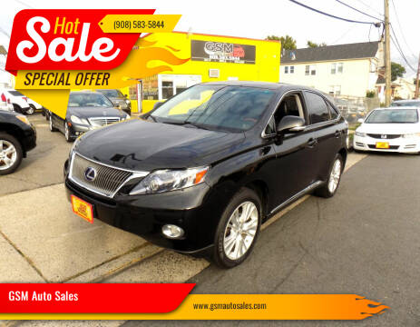 2012 Lexus RX 450h for sale at GSM Auto Sales in Linden NJ